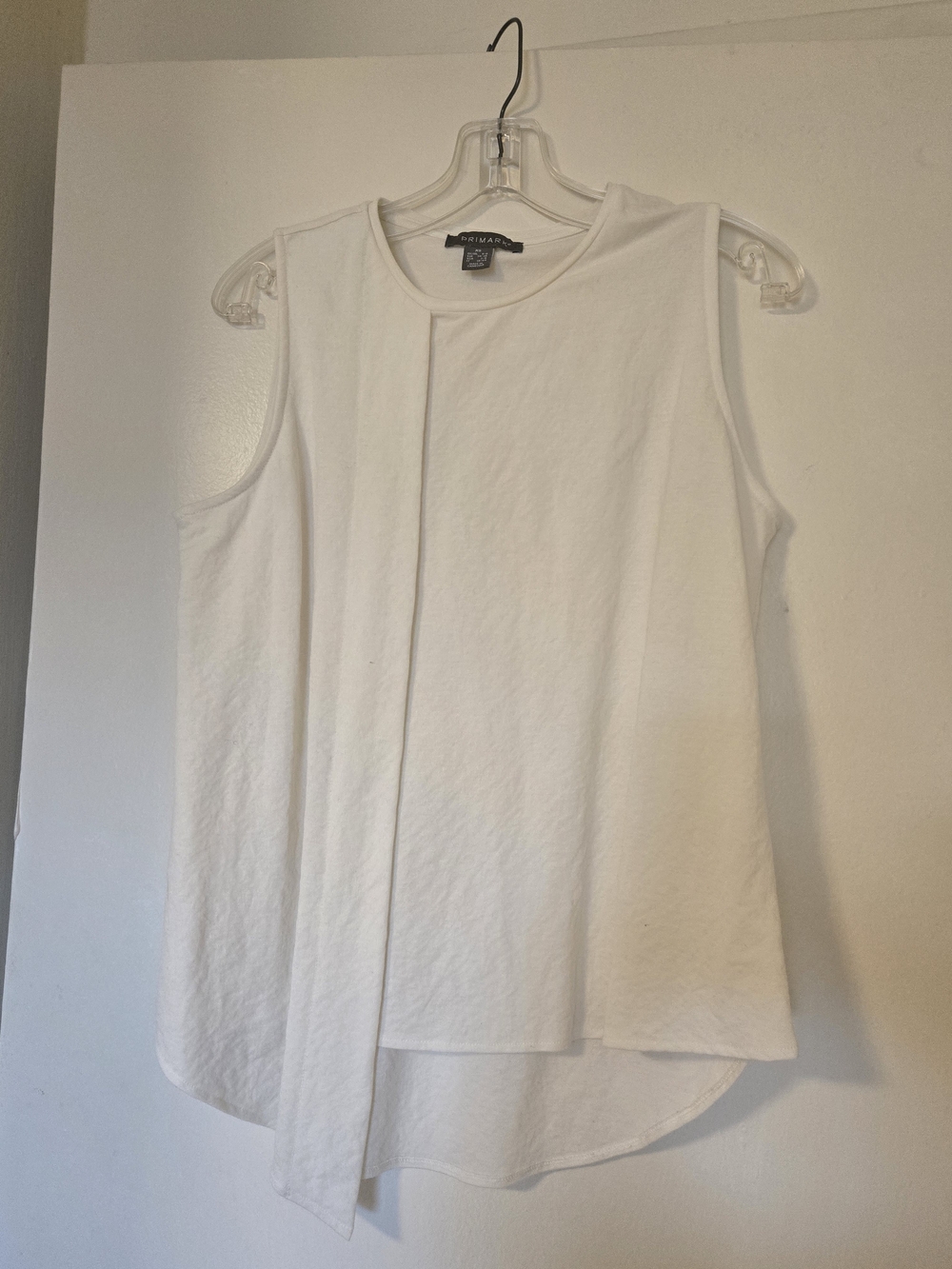 Primark Girls' White Crew Neck Top - XS